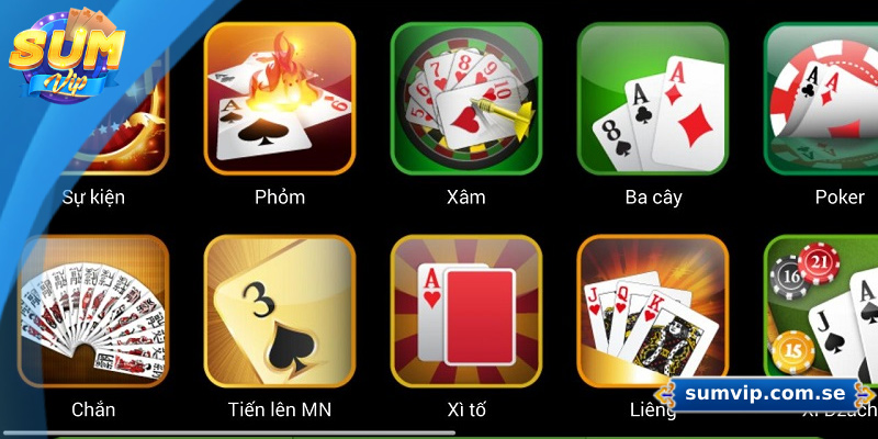 Lý do khiến game bài Sumvip được nhiều người yêu thích
